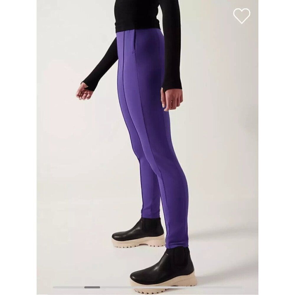 ATHLETA‎ Glacier Snow Skinny Pant II Womens 6 Purple Ski Pants 985570 NEW